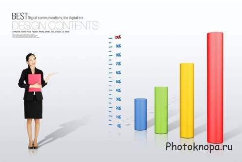 Бизнес графики, статистика, шкала - PSD шаблоны для фотошопа Бизнес графики, статистика, шкала - PSD шаблоны для фотошопа