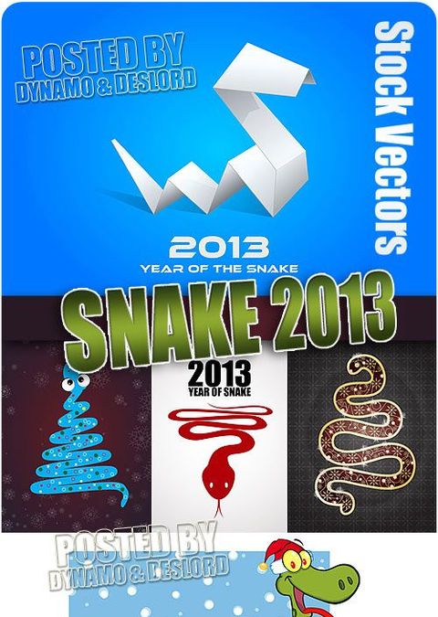 Змея на 2013 год - векторный клипарт Змея на 2013 год - векторный клипарт