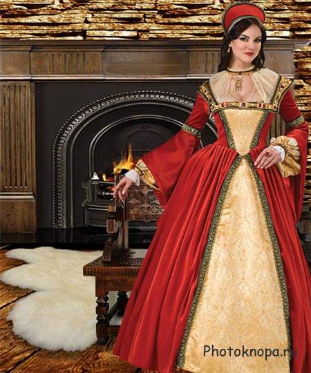 Шаблон   женский – Жена  Генриха  VIII
