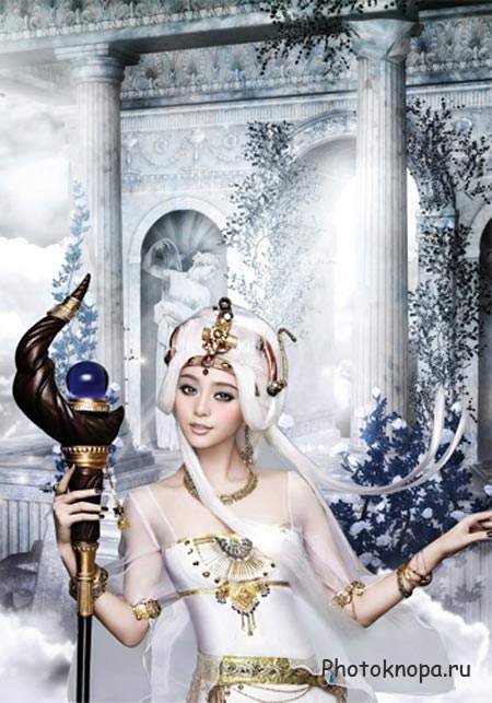 Шаблон женский – Принцесса  трёх  Лун