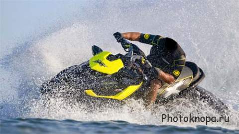 Шаблон для мужчин - Развлечение на водном мотоцикле