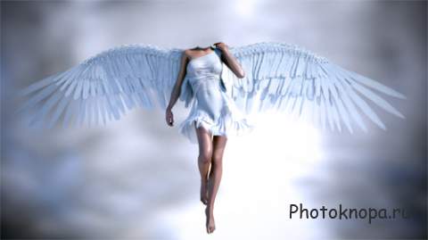Шаблон женский - Ангел в полете