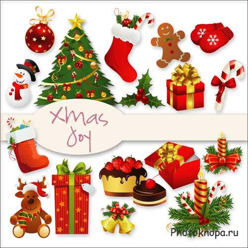 Рождественский скрап-комплект - Радость Рождества