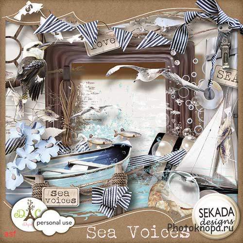 Морской скрап-комплект - Голос моря