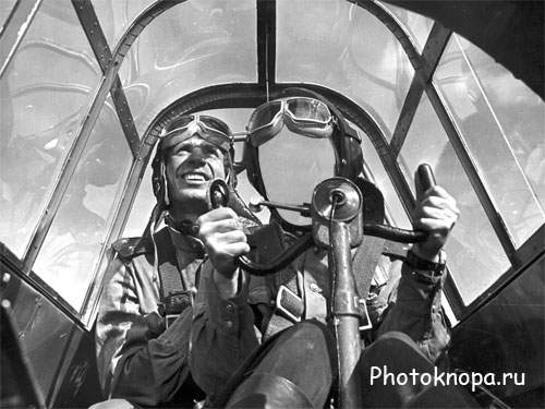 Бесстрашный летчик СССР в полете - мужской шаблон