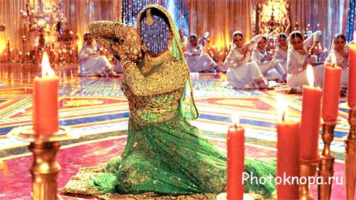 Женский шаблон - Индийский танец