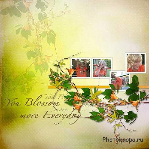 Небольшой скрап-набор - Sierra Blossom Небольшой скрап-набор - Sierra Blossom