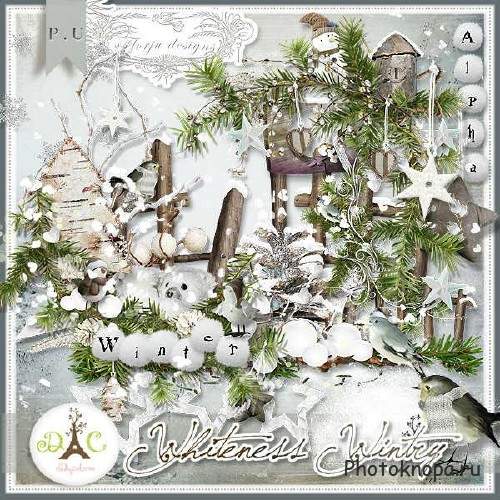 Прекрасный скрап-набор - Whiteness Wintry Прекрасный скрап-набор - Whiteness Wintry