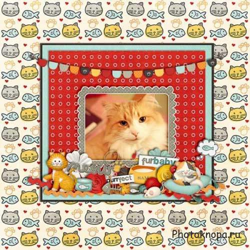 Забавный скрап-комплект для любителей кошек - Purrfectly Fuzzy Забавный скрап-комплект для любителей кошек - Purrfectly Fuzzy