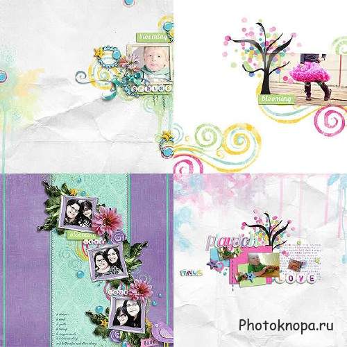 Набор для скрапбукинга - Hello Spring Набор для скрапбукинга - Hello Spring