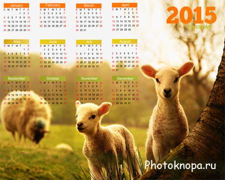 Календарь на 2015 год – Пушистые комочки
