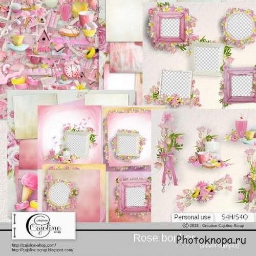 Цветочный скрап-комплект - Rose Bonbon 