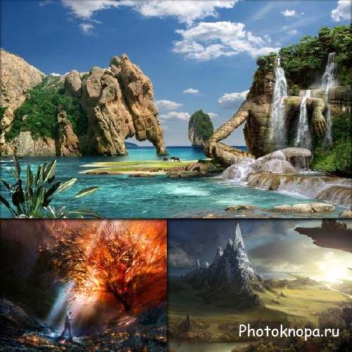 HD обои большого формата - Природа фэнтези HD обои большого формата - Природа фэнтези