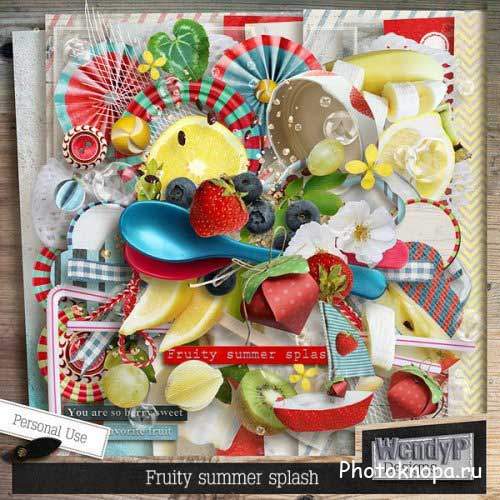 Летне-фруктовый скрап-набор - Fruity Summer Splash Летне-фруктовый скрап-набор - Fruity Summer Splash