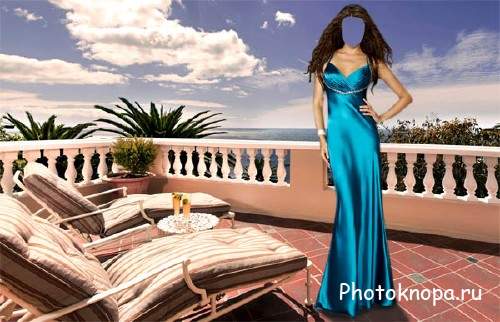 Photoshop шаблон - В загородном доме у моря Photoshop шаблон - В загородном доме у моря
