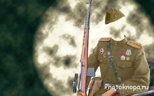 Мужской шаблон - Солдатская форма Второй мировой Мужской шаблон - Солдатская форма Второй мировой