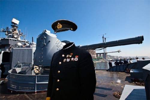  Мужской фото шаблон - Капитан военного корабля 