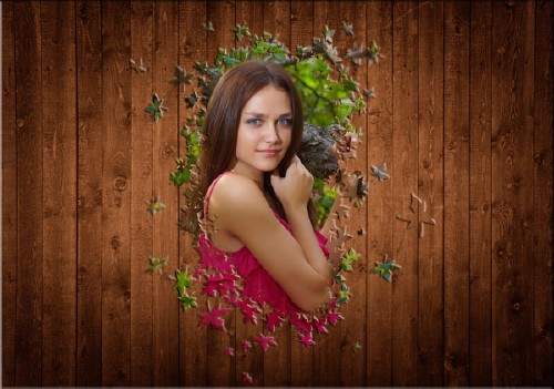 Рамка для фотошопа - Листья из дерева Рамка для фотошопа - Листья из дерева