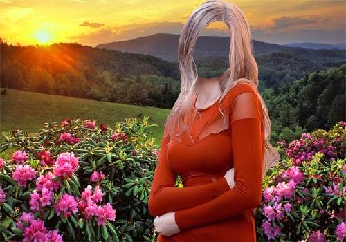 Шаблон для Photoshop - Красивый закат Шаблон для Photoshop - Красивый закат