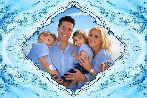 Рамка psd - Из воды Рамка psd - Из воды