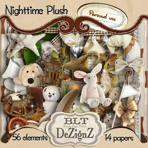 Детский скрап-набор - Nighttime Plush Детский скрап-набор - Nighttime Plush