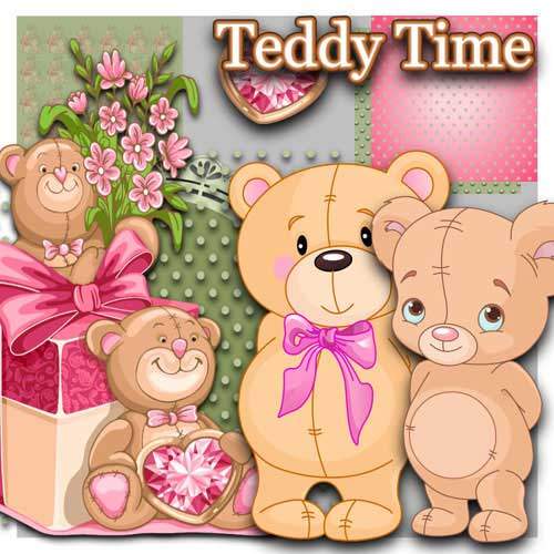 Детский скрап-набор - Teddy Time Детский скрап-набор - Teddy Time