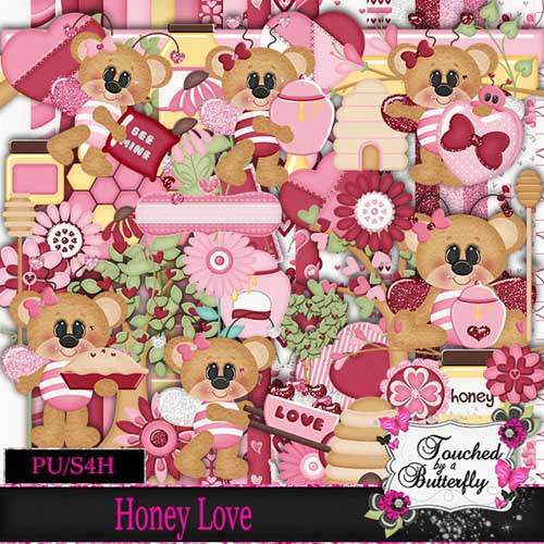 Детский скрап-набор - Honey Love Детский скрап-набор - Honey Love