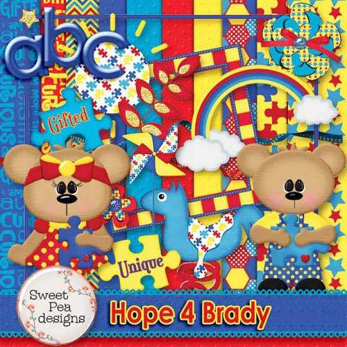 Детский скрап-набор - Hope 4 Brady Детский скрап-набор - Hope 4 Brady