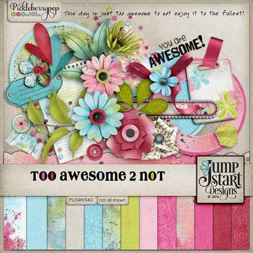 Цветочный скрап-набор - Too Awesome 2 Not Цветочный скрап-набор - Too Awesome 2 Not