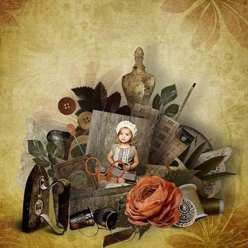 Винтажный скрап-набор - Vintage Sewing Винтажный скрап-набор - Vintage Sewing