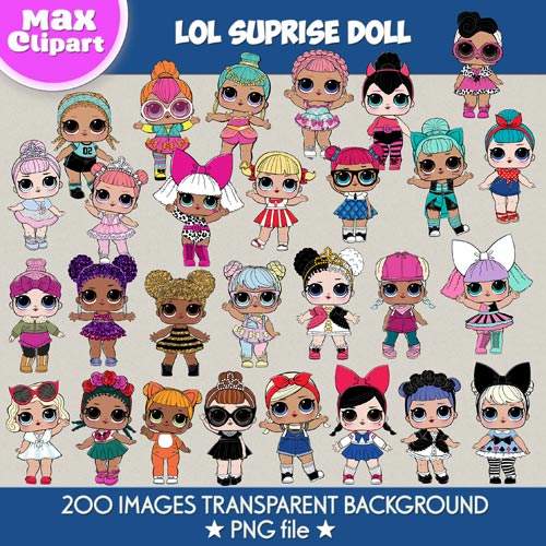 LOL Suprise Dolls clipart