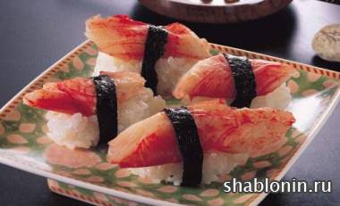 Клипарт японские блюда из морепродуктов