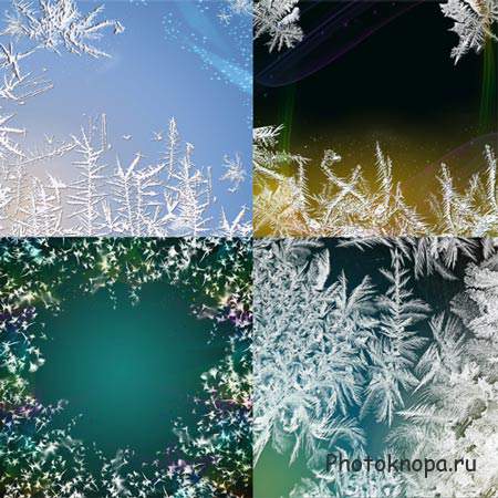 Фоны для фотошопа – Рисует узоры мороз