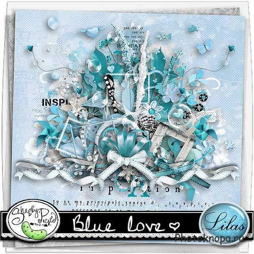 Романтический скрап-комплект - Любовь в голубом