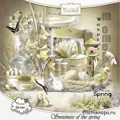 Весенний мини скрап-комплект - Сладость весны