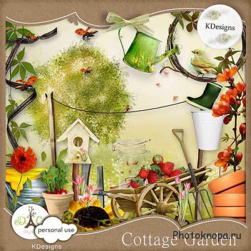 Летний скрап-комплект - Cottage garden