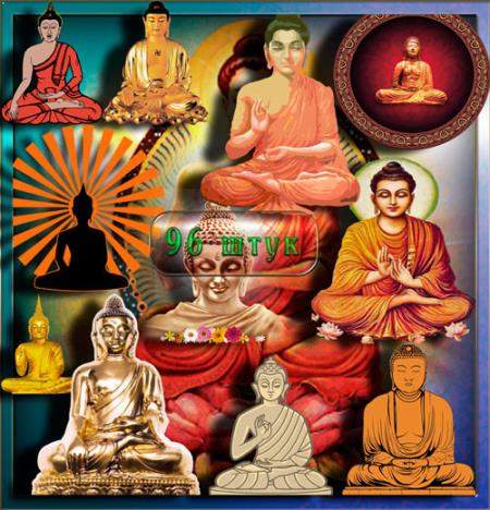 Клипарты / Cliparts - Индийская Будда